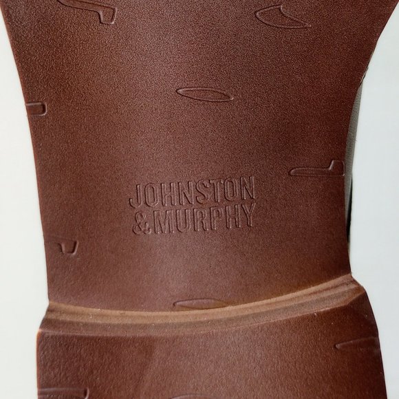 Johnston & Murphy Men's Haywood Wingtip Oxford in Nice Tan FG Leather - Picture 13 of 14